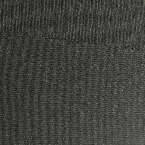 Black Heathered-Marl Interlock Knit, Polyester