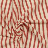 Red Vertical-Stripe Jersey Knit, Cotton-Poly — photo 3