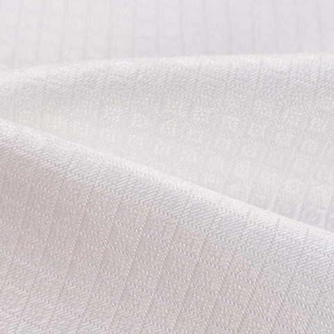 White Tone-on-Tone Diamond Jacquard, Polyester