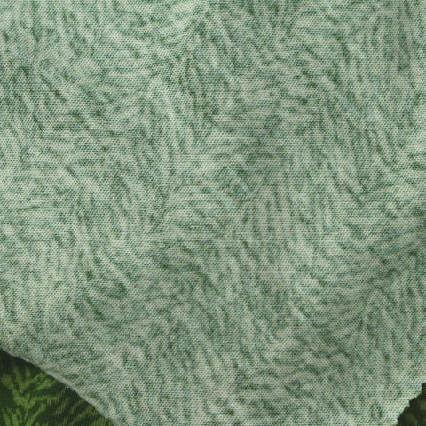 Dark Green Chevron Jersey Knit, Cotton-Viscose
