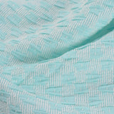 White Grid Jacquard, Polyester — photo 3