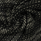 Black Chevron French Terry, Poly-Viscose — photo 3
