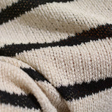 Off-White Horizontal-Stripe Knit, Cotton — photo 3