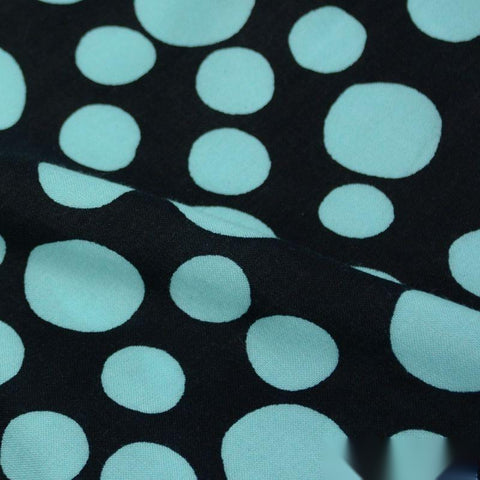 Light Blue Dots Woven, Viscose