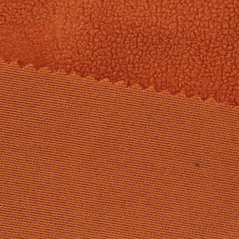 100% Polyester Warp Knit Fabric, 220 gsm, 185 cm — Orange