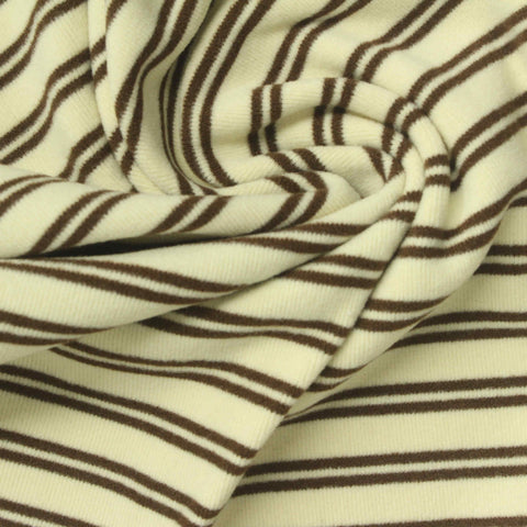 Cream Stripes Knit, Polyester