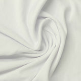 Polyester Stretch Rib Knit Fabric, 225 gsm, 140 cm — White — photo 3