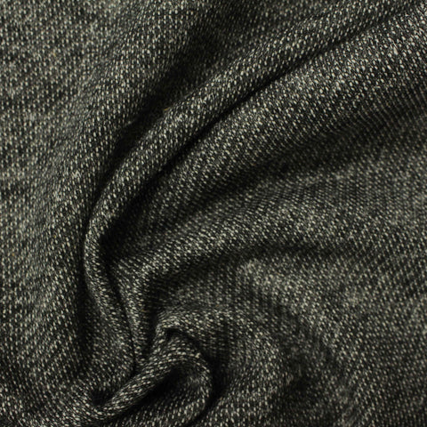 100% Polyester French Terry Fabric, 200 gsm, 170 cm — Grey