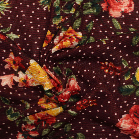 Red Roses Knit, Polyester, 134 gsm