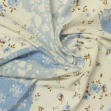 Blue Flowers Milk Silk Knit, Polyester — photo 3