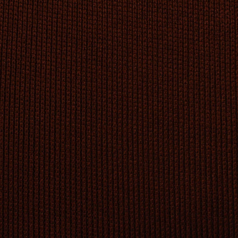 100% Polyester Rib Knit Fabric, 375 gsm, 190 cm — Brown