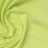 Polyester Cotton Blend Jersey Knit Fabric, 185 gsm, 155 cm — Yellow — photo 3