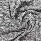 Grey Heather Rib Knit, Polyester — photo 3
