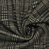 Black Plaid Jacquard, Poly-Viscose — photo 3