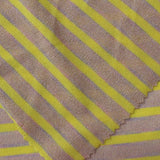 Yellow Horizontal-Stripe Knit, Viscose-Nylon — photo 3