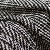 Black Chevron Chunky Knit, Poly-Cotton — photo 3