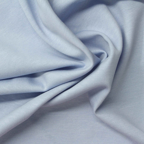 100% Cotton Interlock Knit Fabric, 150 gsm, 145 cm — Blue