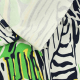 Green Abstract Jersey Knit, Cotton — photo 3