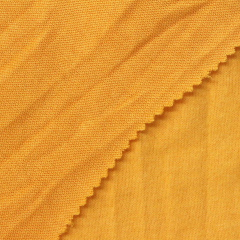 Yellow Heather Chunky Knit, Poly-Viscose