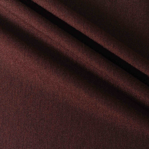 Deep Burgundy Marl Ponte Knit, Poly-Viscose