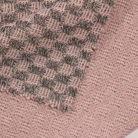 Pink Textured Jacquard, Polyester