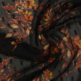 Printed 100% Polyester Chiffon Fabric, 85 gsm, 148 cm — Grey — photo 3