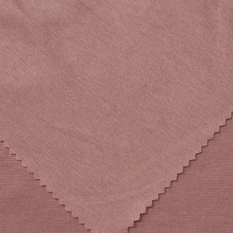 Polyester Viscose Stretch Rib Knit Fabric, 200 gsm, 158 cm — Pink