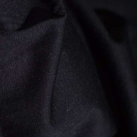 Viscose Nylon Stretch Knit Fabric, 410 gsm, 150 cm — Black