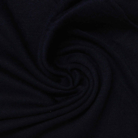Modal Interlock Knit Fabric, 238 gsm, 155 cm — Navy