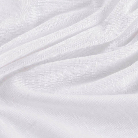 White Marl Jersey Knit, Poly-Viscose, 159 gsm