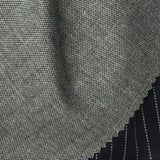 White Vertical-Stripe Interlock Knit, Poly-Viscose — photo 3