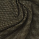 Dark Brown Check Interlock Knit, Cotton-Poly — photo 3