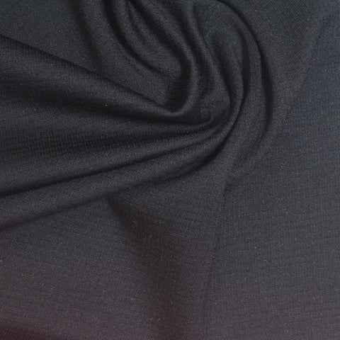 Nylon Viscose Stretch Interlock Knit Fabric, 233 gsm, 158 cm — Grey