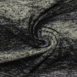 Heathered Grey Horizontal-Stripe Chunky Knit, Poly-Viscose — photo 3