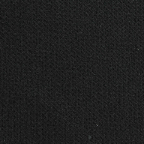 Polyester Cotton Fleece Fabric, 370 gsm, 185 cm — Black