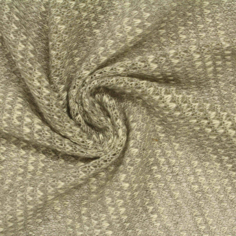 Beige Chevron Chunky Knit, Polyester