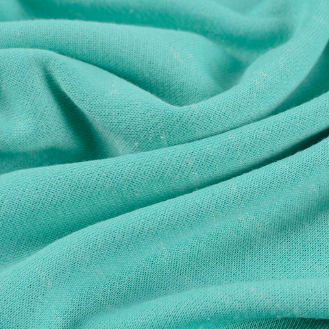 Polyester Cotton French Terry Fabric, 205 gsm, 165 cm — Green