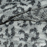 Black Animal Print Chunky Knit, Cotton-Poly — photo 3