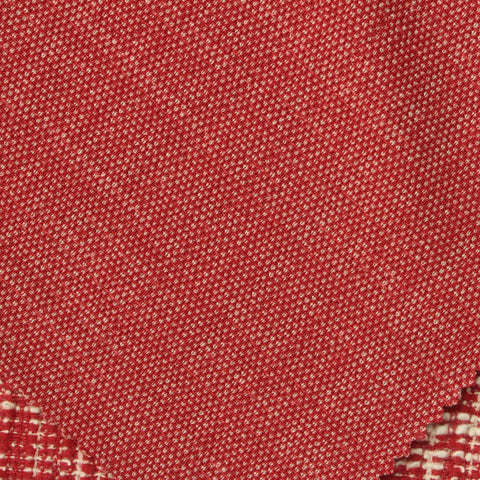 Red Textured-Check Bouclé, Polyester