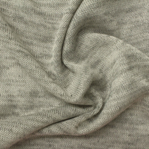 Light Grey Heathered-Marl Chunky Knit, Polyester, 160 gsm