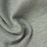 Dark Grey Marl Rib Knit, Cotton-Poly — photo 3