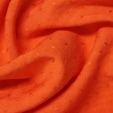 Orange Dots Jacquard, Viscose