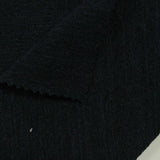 Cotton Polyester French Terry Fabric, 220 gsm, 150 cm — Black — photo 3