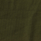 Cotton Modal Stretch Rib Knit Fabric, 188 gsm, 142 cm — Green — photo 3
