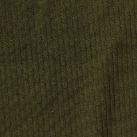 Cotton Modal Stretch Rib Knit Fabric, 188 gsm, 142 cm — Green