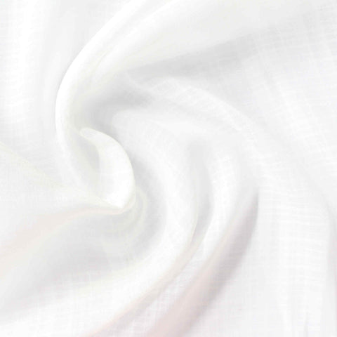 Striped 100% Polyester Chiffon Fabric, 80 gsm, 145 cm — White
