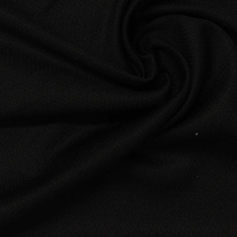 100% Polyester Birdseye Knit Fabric, 110 gsm, 160 cm — Black