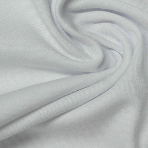 100% Cotton Interlock Knit Fabric, 190 gsm, 155 cm — Grey
