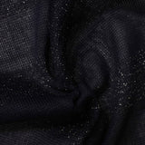 Navy Horizontal-Band Chunky Knit, Poly-Metallic — photo 3