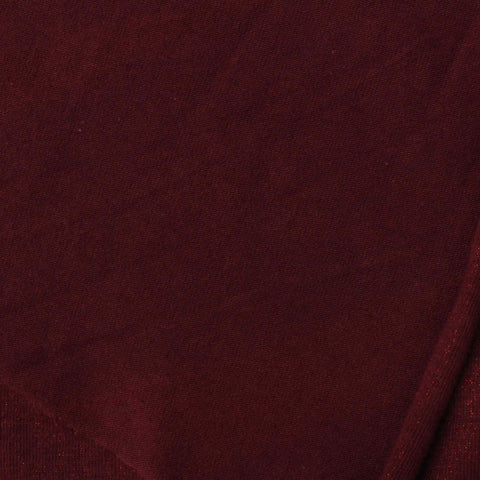 Burgundy Marl Jersey Knit, Cotton